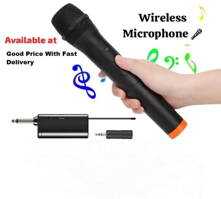 Wireless Microphone Professional Handheld Wireless Dynamic Microphone for Voice Amplifier, PA System, Karaoke, Meeting, Party, Church, DJ, Wedding