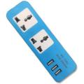 Extension Board with 2 Sockets & 3 USB Port. 