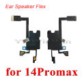 Earpiece Ear Speaker Flex Cable For iPhone 13 14 Pro Max Mini Plus Front Light Sensor Ribbon Replacement Parts. 