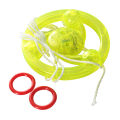 ODILOT Drawstring Flywheel Drawstring Flash Spinning Top Glow UFO Child Toy Childhood Gift. 
