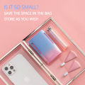 Jelly Hanging Neck Fan Mint Peach Portable USB Charging Creative Small Fan JK915. 