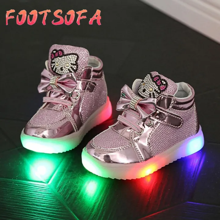 OIMG%20Girls%20Shoes%20Little%20Girls%20Princess%20Children%20Shoes%20With%20Light%20Baby%20Fashion%20Hook%20Loop%20Led%20Shoes%20Kids%20Light%20Up%20Glowing%20Sneakerseu%20Size%2021-30%20/Pink%20-%20Intl%20-%20Image%203
