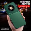 Relaxtoo For Huawei Mate 40 Pro Full Protection Case For Huawei Mate40 Pro 40Pro Mate40Pro Double-sided Shockproof Phone Cover Leather Feel Car Magnetic Attraction Phone Case. 