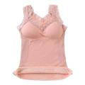 Stretch Fabric Plus Size Thermal Vest Breathable Material Plus Size Lace Thermo Lingerie Top Winter Inner Wear for Cold Weather. 