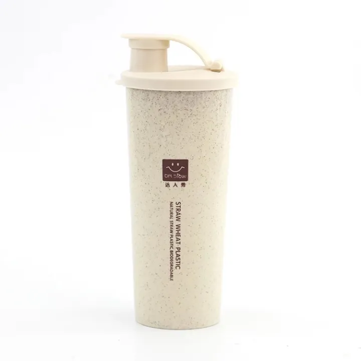 Gym/%20sports%20wheat%20straw%20reusable%20plastic%20shaker%20bottle.%20-%20Image%202