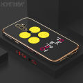 Hontinga for OPPO A5 2020 Back Cover（Free Lanyard）Luxury 6D Plating Cartoon Popular Game Side Pattern Case Soft Silicone Square Mobile Cover. 