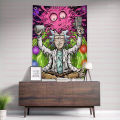 Rick Morty Wall Tapestry HD Colors Room Decoration (Digital Printed). 