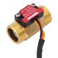 1 Piece of Yf-B1 Turbine Water Flow Sensor G1 / 2 Inch Electromagnetic Brass In-Line Hall Switch Male Thread 1-25 L/Min. 