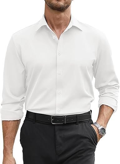 Mens%20Stretch%20Dress%20Shirts%20Long%20Sleeve%20Button%20Down%20Shirt%20Regular%20Fit%20Formal%20Business%20Shirts%20-%20Image%204