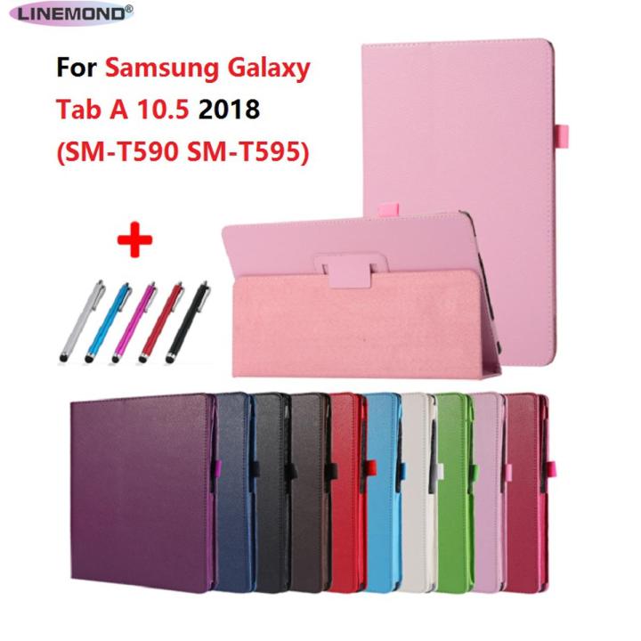 Case for Samsung Galaxy Tab A 10.5 2018 SM-T590 T595 PU Leather Slim Stand Cover for Samsung Galaxy Tab A 10 5 Case T590