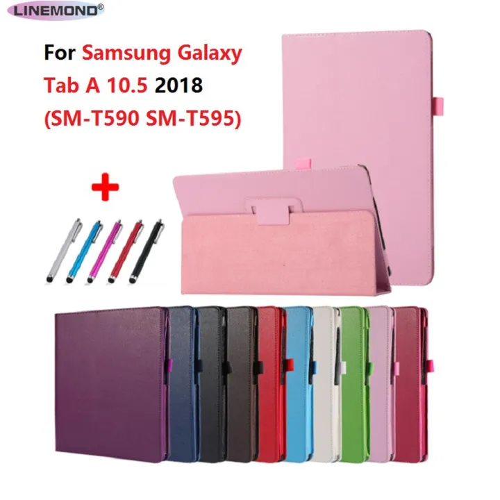 Case for Samsung Galaxy Tab A 10.5 2018 SM-T590 T595 PU Leather Slim Stand Cover for Samsung Galaxy Tab A 10 5 Case T590