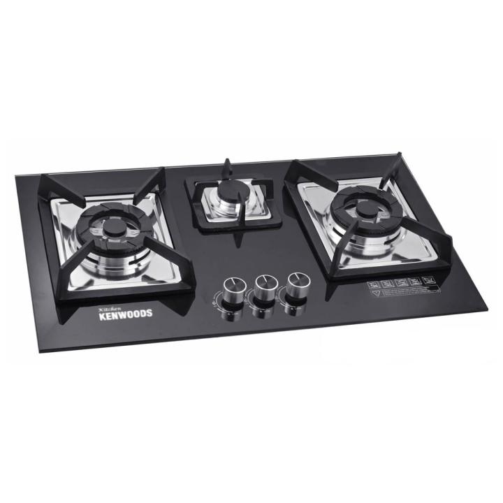 Kitchen Kenwood  Tempered Glass Top Hob Stove Burner With Auto Ignition System(Both Natural Gas And LPG Models Available)