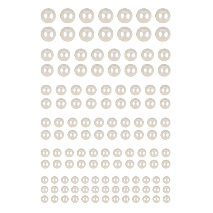 Hair Pearls Stick On Self Adhesive Pearls Stickers Face Pearls Stickers for Hair ANLAN