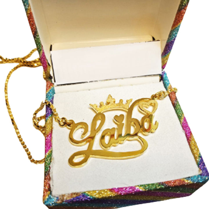 Laiba name necklace discount