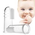 High Quality Baby Kids Silicone Finger Toothbrush | Soft Safe Baby Teether Toothbrush | Gum Brush for Children | Clear Massage Dental Care | SJR Collections. 