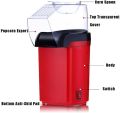 Electric Oil Free Po-Pcorn Maker, Mini Electric Po-Pcorn Po-Pper, 1200w, Po-Pcorn Makers for Home, Maker Small Home Party,Red. 