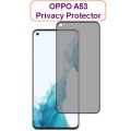 OPPO A53 Privacy Protector 45 Degree HD Tempered Glass Privacy Protector - Black. 