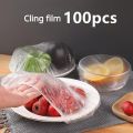 Disposable Cling Film Cover Elastic Food Storage Covers Disposable Bowl Covers Dish Plate Covers Transparent Universal Food Cover Stretch Lids For Cookware Kitchen Seal Lid Preservation Vacuum Food Storage Dust Proof Plastic Fresh Covers. 