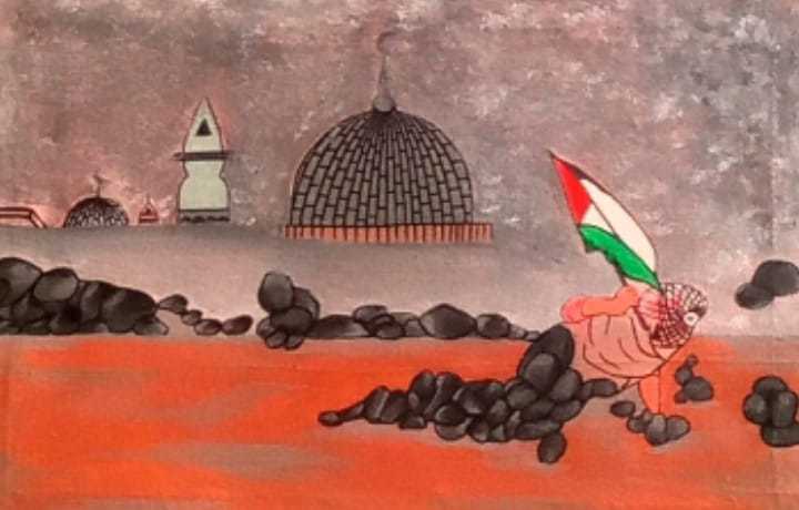 Palestine Customize Painting On Canvas Size : Medium Hand Made Paintings by LK ARTS7