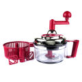 Hand Mixer Food Chopper, Manual Food Processor, Mixer Blender, Rotary Onion Chopper for Garlic, Salad, Salsa, Nuts. 