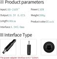 130W Laptop Charger 19.5V, 6.67A, (4.5*3.0mm) and (7.4 * 5.0mm Big tip Connector) --- Cable Charger for Dell XPS 15 9530 9550 9560 9570 7590 - Inspiron 7500 7501 7590 7591 7791 - Precision 5510 5520 530 5540 HA130PM130 DA130PM130. 