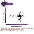 Modern Bathroom Door Sticker Decal Bubble Bath Shower RoomHome Decor. 