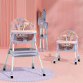Fantastic-Kids-Toys Baby High Chair & Toy Bar | Newborn Feeding Chair | Removable & Adjustable Double Meal Tray with Reclined E560-618-518. 