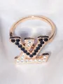 Premium Luxury Gold-Silver Plated Zircon Ring for Women – Elegant Attractive Engagement & Party Ring. 