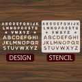 English Alphabets reusable stencil for wall decoration, Furniture , Canvas DIY Home decoration by imart Stencils. 