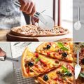 Pizza Pan 3 Pack Round Pizza Board Carbon Steel Pizza Baking Pan Non-Stick Cake Pizza Crisper Server Tray Stand Pizza Stones Tools for Home Kitchen Oven Restaurant Bakeware Pizza Pan Sets With Free Pizza Cutter and Lifter. 
