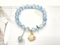 Cross-border new bracelet two-color crystal imitation jade glass Hetian jade rabbit bracelet women's wholesale jade rabbit beaded jewelry. 