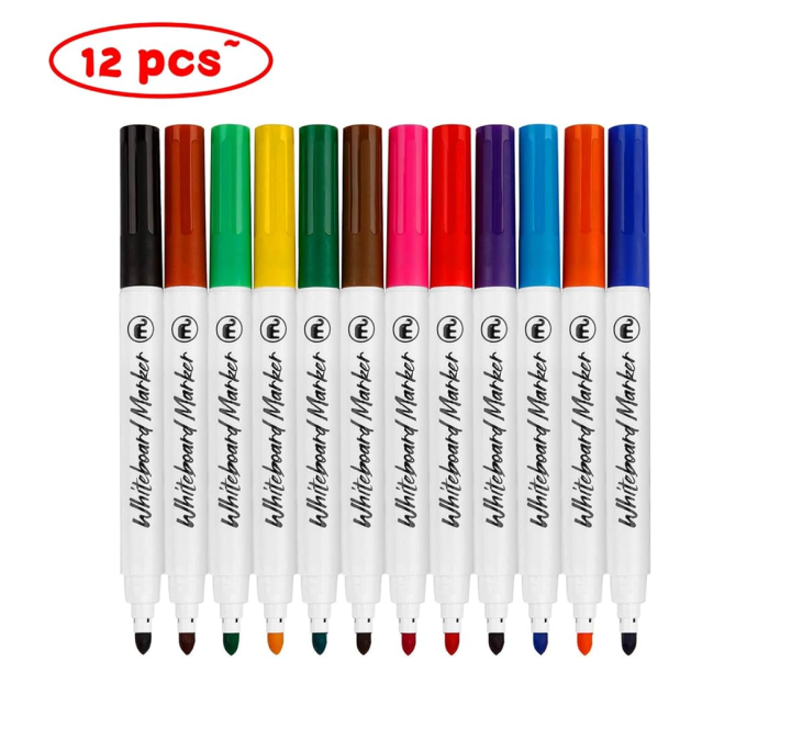 Whiteboard%20Markers%20,%20Mobee%20Multicolour%20Art%20Dry%20Erase%20Markers%20%20(12%20Colours)%20-%20Image%202
