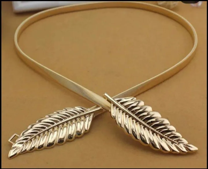 Elegant%20Leaf%20Style%20Adjustable%20Kamar%20Band%20Belt%20for%20Girls%20-%20Silver/Gold%20-%20Image%203