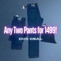 Men's Denim Jeans Identic, Get One Free When You Purchase One, Straight Fit,Casual,For all seasons. 