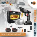 Rechargeable High Pressure Washer Car Gun Portable Pressure Washer Machine For Cleaning Wall Floor Solar Panel Cleaning  Electric Spray Pump Cordless Car Pressure Washer Nozzle Premium Built Quality Easy to Use Design By BazaarHub.Pk.. 