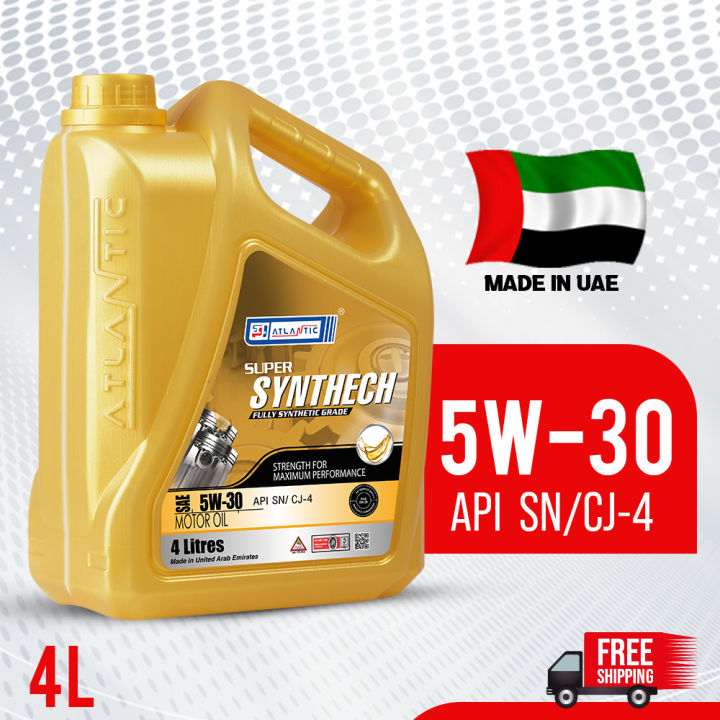 Atlantic Super Fully Synthetic Engine Oil 5W-30 SN / CJ-4 4 Liters