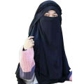 Crown Hijab Jet Black Color - Stylish And Elegant Crown Hijab For A Fashionable And Modest Look - Elevate Your Modest Fashion. 