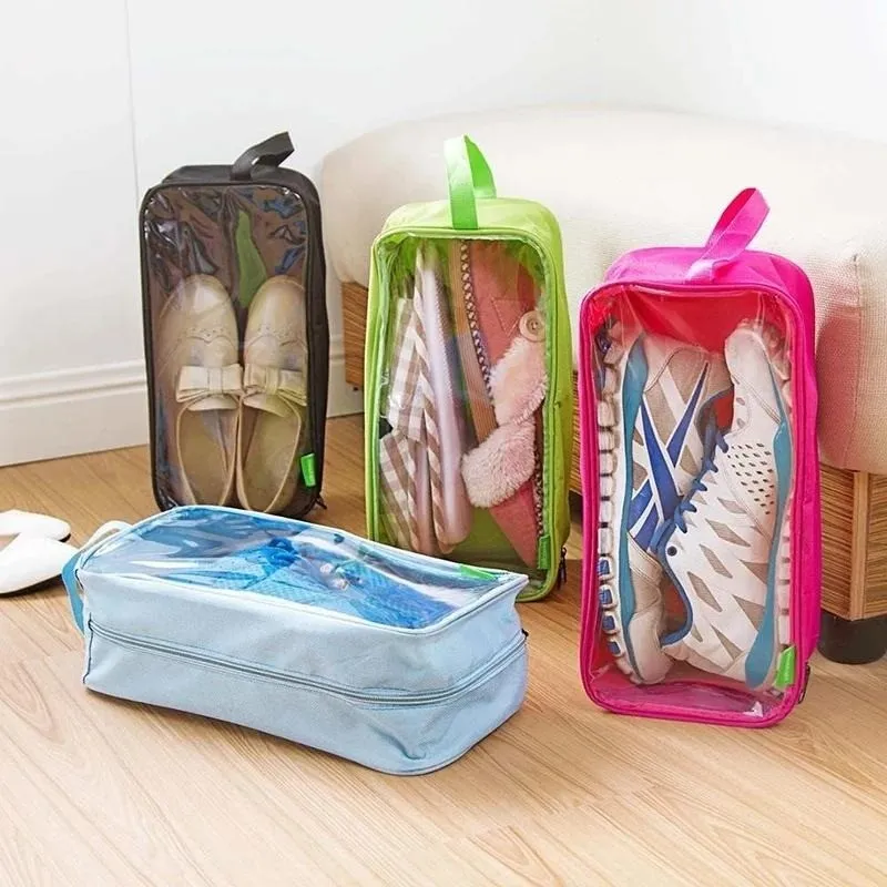 Pack of 10 Travel Shoes Organizer Storage Bag