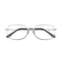 Presbyopia Glasses Magnifying Reading Glasses Square Frame Glasses Metal Frame Glasses Real Glass Lens Glasses. 