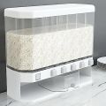 Wall-mounted Cereals Dispenser Press Grain Storage Tank. 