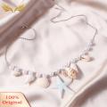 High-quality Necklace Exquisite Conch Starfish Necklace Elegant Beach Jewelry with Faux Pearls Perfect for Trendy Southeast Asian Buyers Exquisite Necklace. 