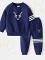 RealBoss- Kids Royal Tracksuit Sweatshirt Set Jumper and Bottoms PE Trouser and Shirt - Premium Quality and Fashionable Kids Royal Tracksuit Set. 