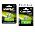 Camelion Pack of 4 Rechargeable AA Cell 2700mAh Supported in 1.5V Devices. 
