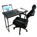 SMART FOLDING COMPUTER TABLE DARK BROWN FOR SMALL SPACE. 