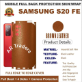 SAMSUNG S20 FE FULL BACK 360 premium Protection Skin / Wrap. 