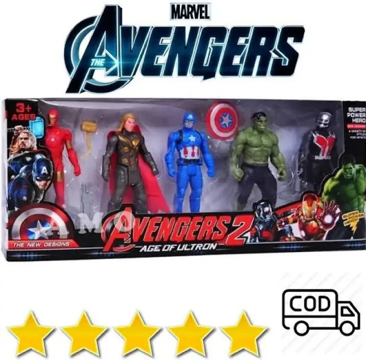 Hulk Marvel Avengers Superhero Action Figures Toys For Kids and Boys - Movable