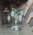 Crystal Glass Tree with Hanging Crystal Grapes – A Luxurious Decoration Piece with Six Crystal Glass Hangings, Offering a Captivating Display of Light. Perfect for Your Interior Décor with a Sophisticated, Spark Home Decor/Gifts/Souvenirs - 3361. 