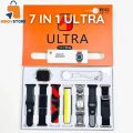 Smart Watch 7 In 1 Ultra 2.1" Full HD Screen Series 9 - Smartwatch 7 straps Waterproof - Bluetooth Calling and sports modes, 100 + face watch - Smart watch for boys - Health measure and step counts. 