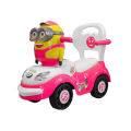 Little Star Minion Face Ride On Car With Under Seat Extra Storage, Push Car For Toddlers With Melody Horn, Flash Light & Headlight Steering Toys, Baby Cartoon Car Four Wheel Buggy, Fun Play Toy & Development, Outdoor & Indoor, Garden For Girls Boys & Kids. 