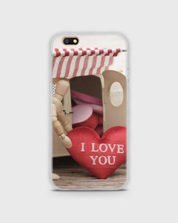 A77 Case Cover Hybrid Soft- Oppo  Love Heart Style - 1cover2269